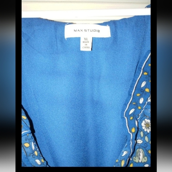 EUC! Max Studio Blue Maxi Dress, XL - Picture 4 of 4